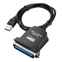 Cabo Adaptador para Impressora Paralelo 36 Pinos x Usb preto