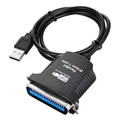 Cabo Adaptador para Impressora Paralelo 36 Pinos x Usb preto