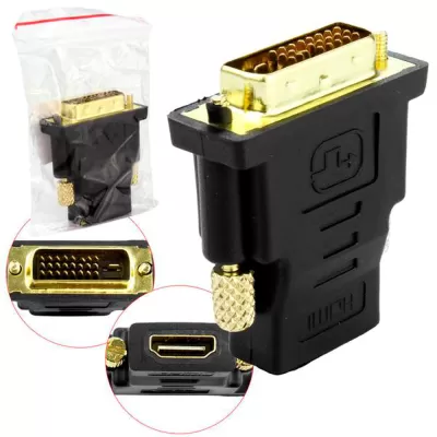 Adaptador HDMI Femea e DVI 24 1 Macho