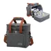 Bolsa térmica de grande capacidade com duas camadas zíper e alças