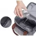 Bolsa térmica de grande capacidade com duas camadas zíper e alças