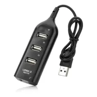 Hub Usb 2.0 com 4 Portas preto