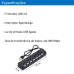 Hub Usb 2.0 com 7 Portas e Interruptor preto
