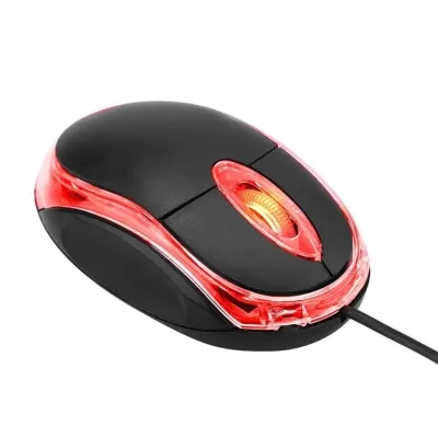 Mouse com fio básico usb 1600 DPI preto