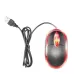 Mouse com fio básico usb 1600 DPI preto