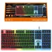 Teclado Gamer com fio usb RGB luminoso