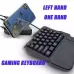 Mini Teclado Gamer com fio usb luminoso RGB