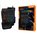 Mini Teclado Gamer com fio usb luminoso RGB