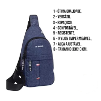 Bolsa Mochila De Peito Tiracolo Pochete Impermeáve