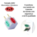 Adaptador de tomata 4 entradas bob Cubo  10a/20a