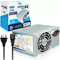 Fonte ATX 200W Sata 24 Pinos Bivolt Manual