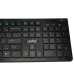Kit Teclado e Mouse sem Fio Chocolate Ultrafino preto