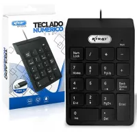 Teclado numérico USB 18 Teclas Preto Knup