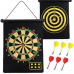 Jogo de dardos magnético profissional tiro ao alvo dupla face dobrável 38x45