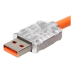 Cabo turbo USB-C 66W 6A fio grosso de 1.2 metros