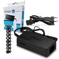 Fonte Universal para Notebook com 9 Plugs Pinos e 120w a mais completa!