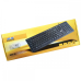 Kit Teclado e Mouse sem Fio Chocolate Ultrafino preto FEASSO