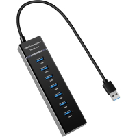 Hub Usb 3.0 com 7 Portas preto
