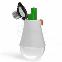 Lâmpada de Emergência LED 15W com 2 baterias de 3800mAh até 12horas de luz sem energia
