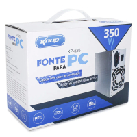 Fonte ATX 350W Sata 24 Pinos Bivolt Manual