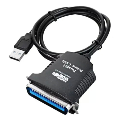 Cabo Adaptador para Impressora Paralelo 36 Pinos x Usb preto