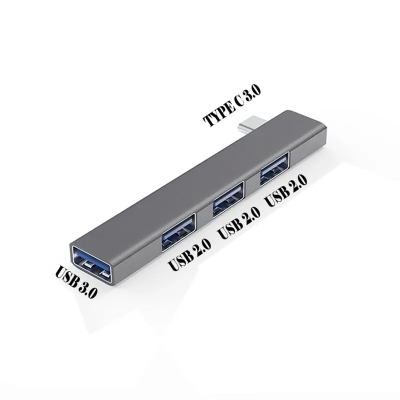 Hub Usb-c com 4 Portas 1 porta usb 3.0 e 3 portas usb 2.0