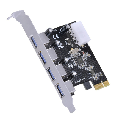 Placa PCI-e 4 Portas Usb 3.0 Externa 5Gbp para PC Desktop