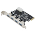 Placa PCI-e 4 Portas Usb 3.0 Externa 5Gbp para PC Desktop
