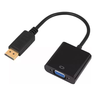 Adaptador Displayport para VGA preto