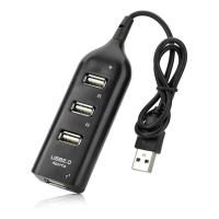 Hub Usb 2.0 com 4 Portas preto