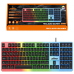 Teclado Gamer com fio usb RGB luminoso