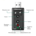 Placa De Som Usb 7.1 Adaptador de Audio P2 Computador Notebook