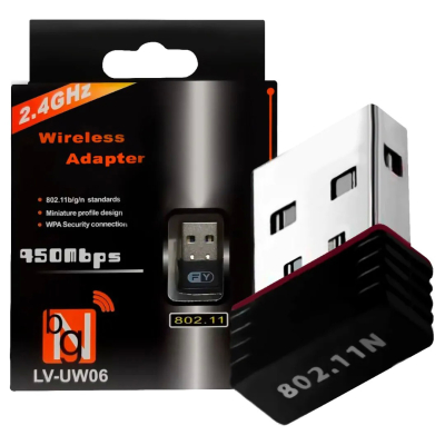 Adaptador Wifi usb 2.4G 150mbps sem antena