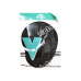 Mouse Pad com apoio de pulso 22cm x 20cm preto
