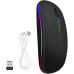 Mouse sem Fio Bluetooth e Wireless Recarregável