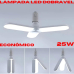 Lâmpada LED Dobrável 3 Pétalas 25W grande