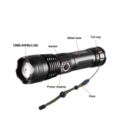 Lanterna Tática Led T9 preta