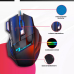 Mouse gamer com fio usb 7 botões 2400 DPI preto
