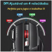 Mouse gamer com fio usb 7 botões 2400 DPI preto